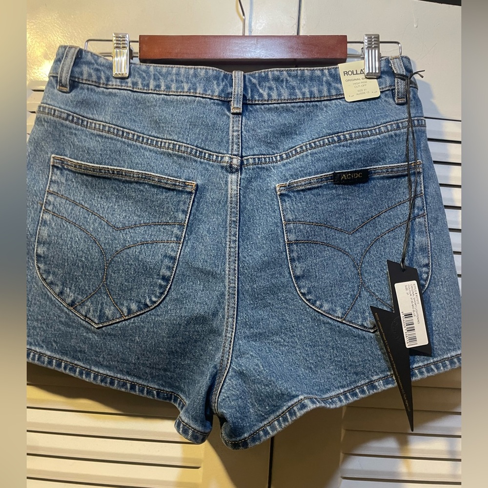 ROLLA'S  AC DC Original Short High Rise Cut Off - Picture 3 of 8